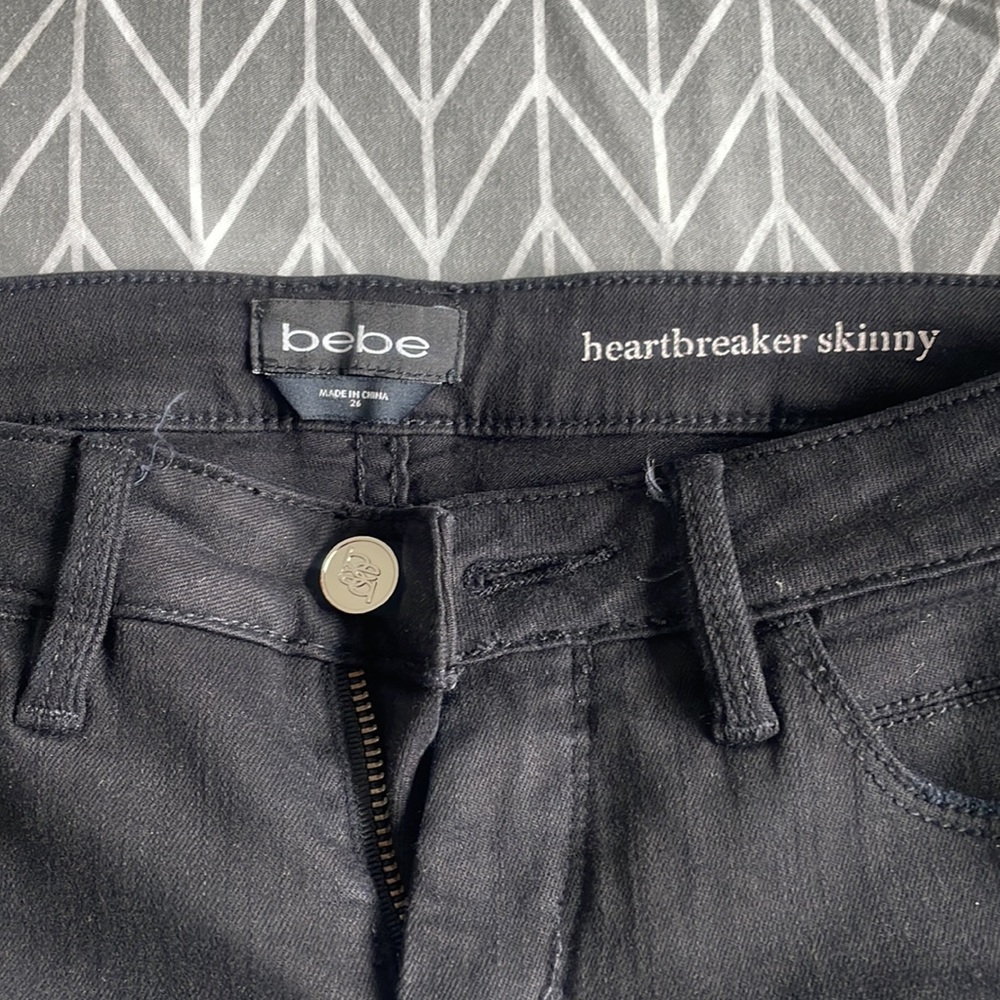 Bebe Distressed Jeans - Picture 2 of 4